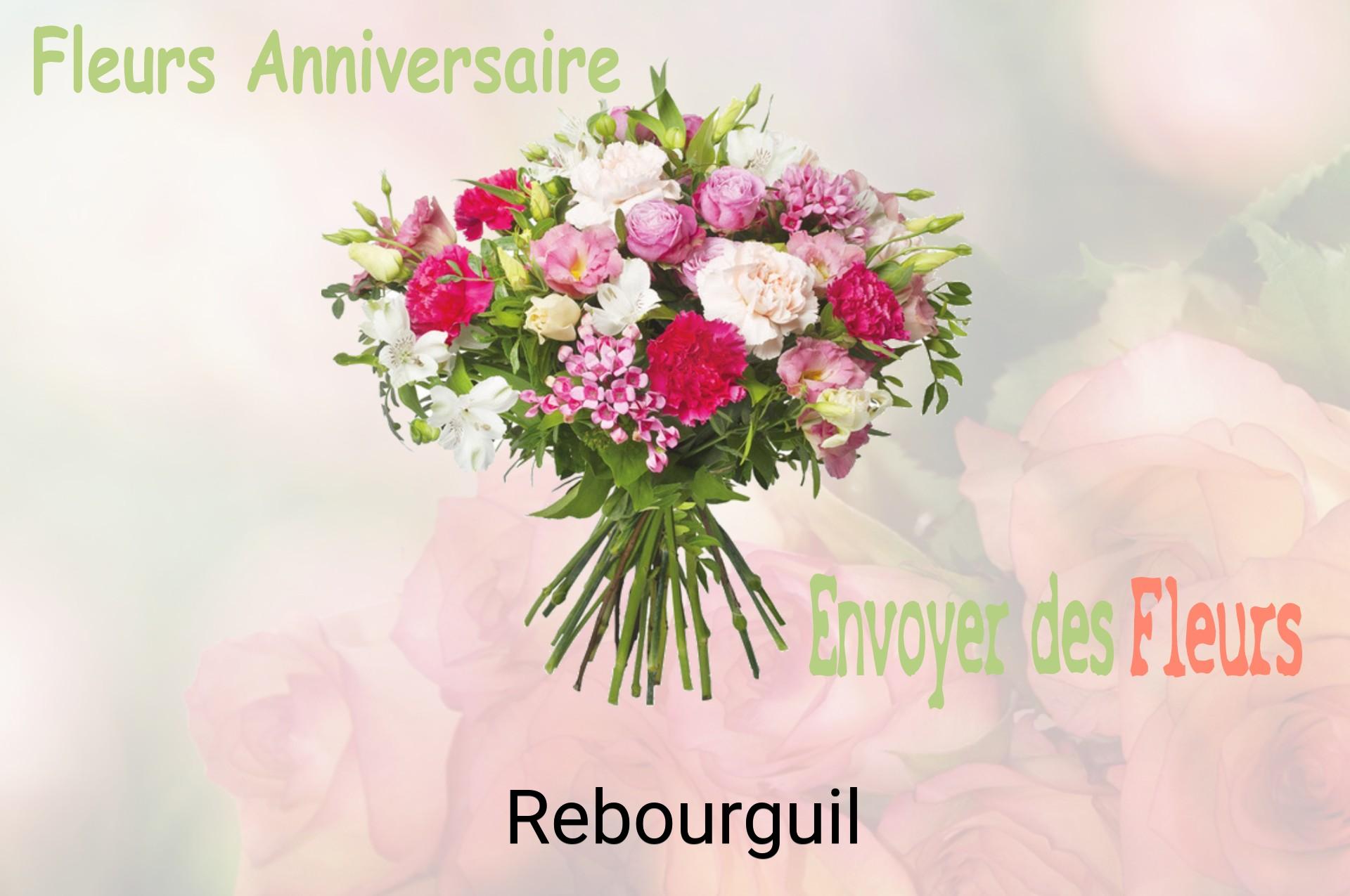 Bouquet de fleurs d’anniversaire livré à Rebourguil